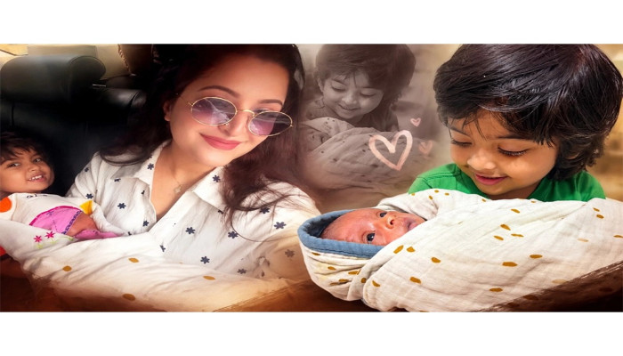 ‘ভাই ভাই’ মুহূর্তে পূণ্য, পরীমনির ৩য় সন্তান